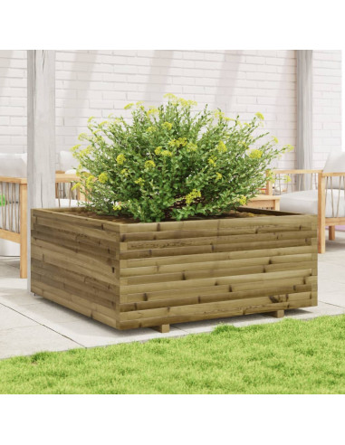 Fioriera da Giardino 110x110x49,5 cm Legno di Pino Impregnato
