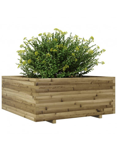 Fioriera da Giardino 110x110x49,5 cm Legno di Pino Impregnato