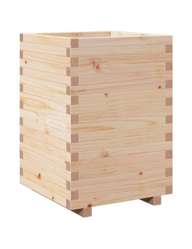 Fioriera da Giardino 50x50x72,5 cm in Legno Massello di Pino