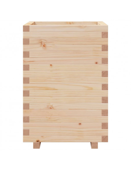 Fioriera da Giardino 50x50x72,5 cm in Legno Massello di Pino
