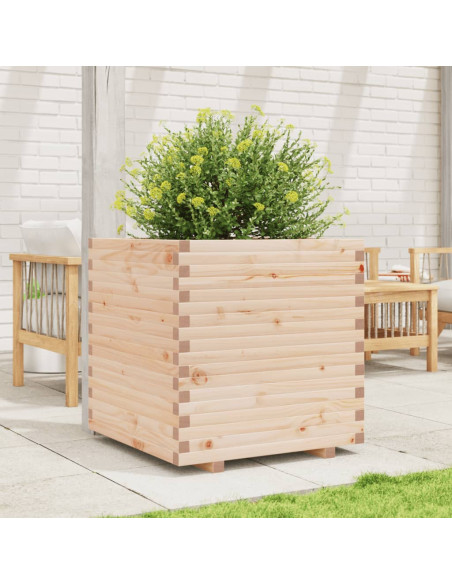 Fioriera da Giardino 80x80x72 cm in Legno Massello di Pino