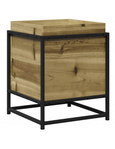 Fioriera da Giardino 40x40x50 cm in Legno di Pino Impregnato 2