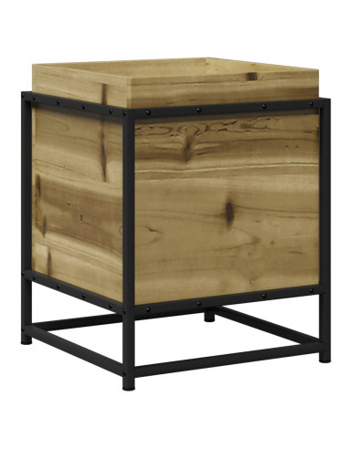 Fioriera da Giardino 40x40x50 cm in Legno di Pino Impregnato