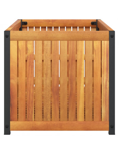 Fioriera da Giardino 85x45x44 cm in Legno Acacia e Acciaio