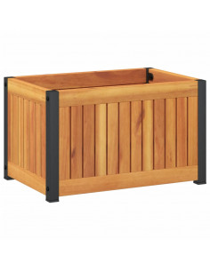 Fioriera da Giardino 45x30x27,5 cm in Legno Massello di Acacia 2