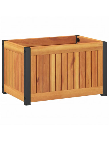 Fioriera da Giardino 45x30x27,5 cm in Legno Massello di Acacia