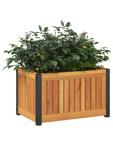 Fioriera da Giardino 45x30x27,5 cm in Legno Massello di Acacia