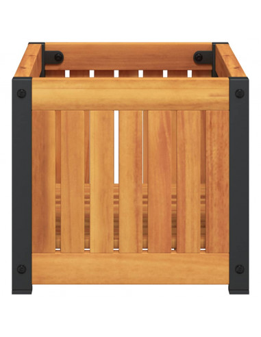 Fioriera da Giardino 45x30x27,5 cm in Legno Massello di Acacia