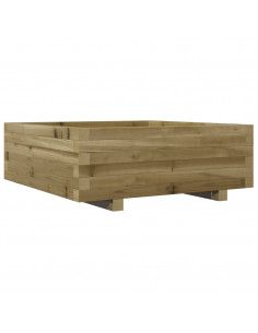 Fioriera da Giardino 70x70x26,5 cm in Legno di Pino Impregnato 2