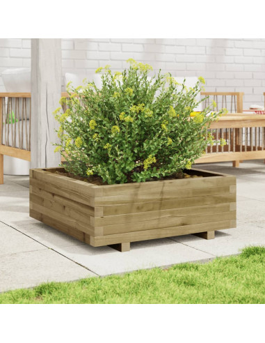 Fioriera da Giardino 70x70x26,5 cm in Legno di Pino Impregnato