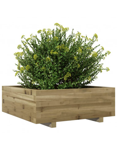 Fioriera da Giardino 70x70x26,5 cm in Legno di Pino Impregnato