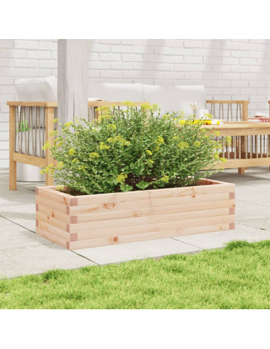 Fioriera da Giardino 90x40x23 cm in Legno Massello di Pino