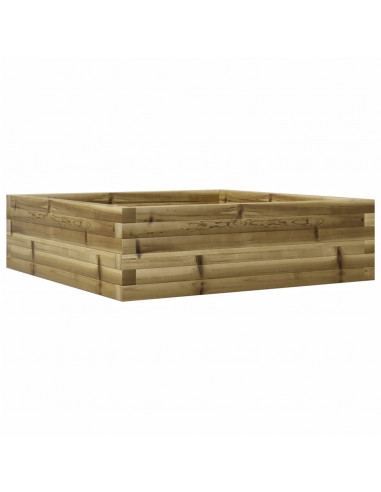 Fioriera da Giardino 80x80x23 cm in Legno di Pino Impregnato