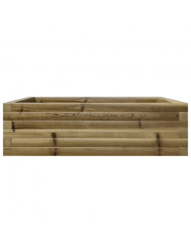 Fioriera da Giardino 80x80x23 cm in Legno di Pino Impregnato