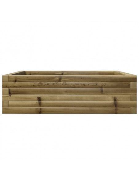 Fioriera da Giardino 80x80x23 cm in Legno di Pino Impregnato