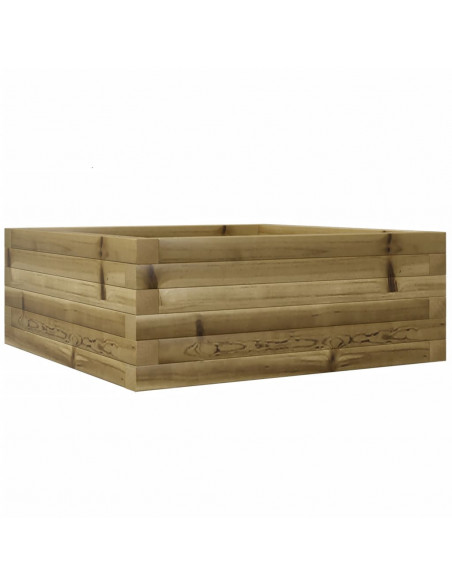 Fioriera da Giardino 60x60x23 cm in Legno di Pino Impregnato