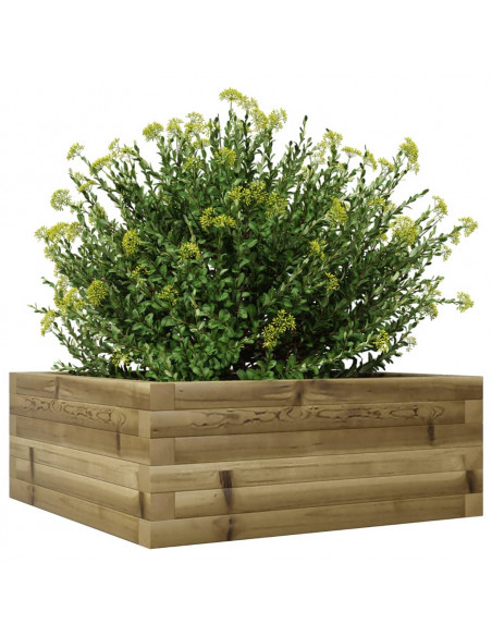 Fioriera da Giardino 60x60x23 cm in Legno di Pino Impregnato