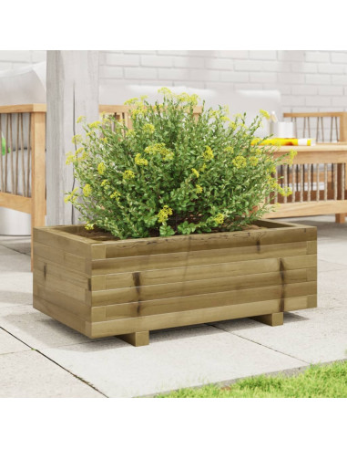 Fioriera da Giardino 70x40x26,5 cm in Legno di Pino Impregnato