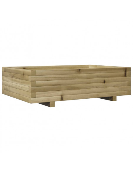 Fioriera da Giardino 90x60x26,5 cm in Legno di Pino Impregnato