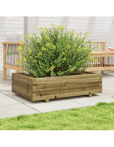 Fioriera da Giardino 90x60x26,5 cm in Legno di Pino Impregnato