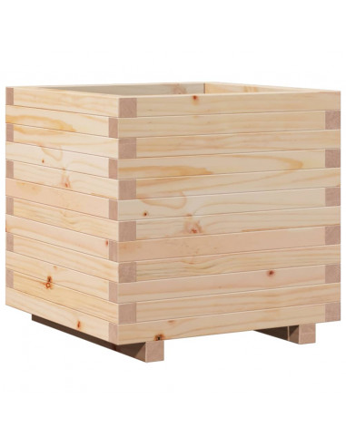 Fioriera da Giardino 50x50x49,5 cm in Legno Massello di Pino