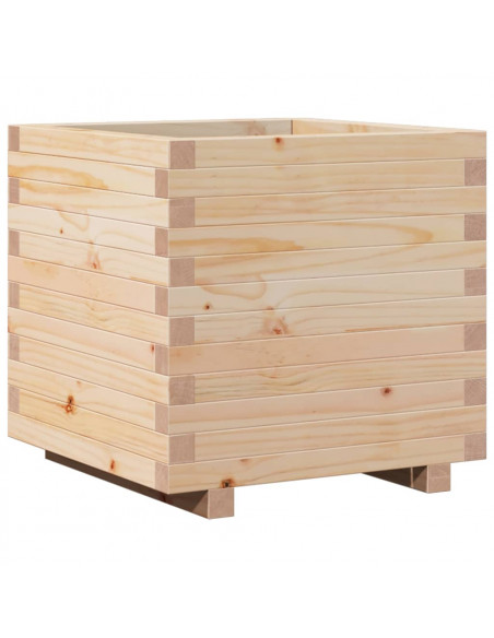 Fioriera da Giardino 50x50x49,5 cm in Legno Massello di Pino