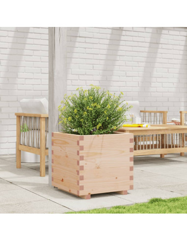 Fioriera da Giardino 50x50x49,5 cm in Legno Massello di Pino