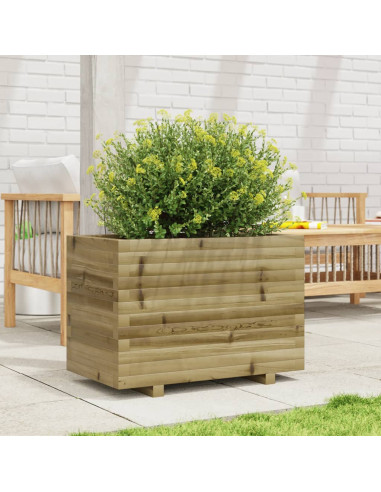 Fioriera da Giardino 70x40x49,5 cm in Legno di Pino Impregnato