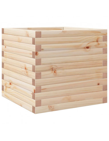 Fioriera da Giardino 50x50x46 cm in Legno Massello di Pino