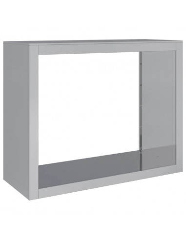 Rastrelliera per Legna da Ardere 100x40x80cm in Acciaio Zincato