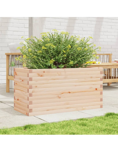 Fioriera da Giardino 90x40x46 cm in Legno Massello di Pino