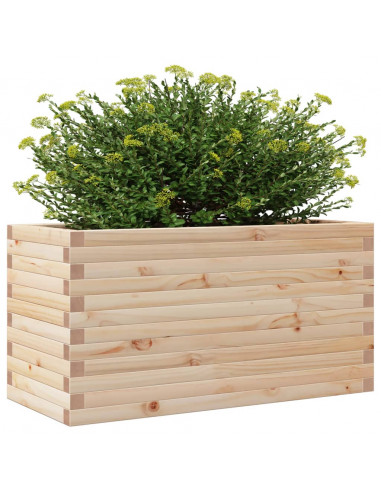 Fioriera da Giardino 90x40x46 cm in Legno Massello di Pino