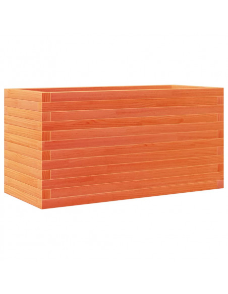 Fioriera Giardino Marrone Cera 90x40x46 cm Legno Massello Pino