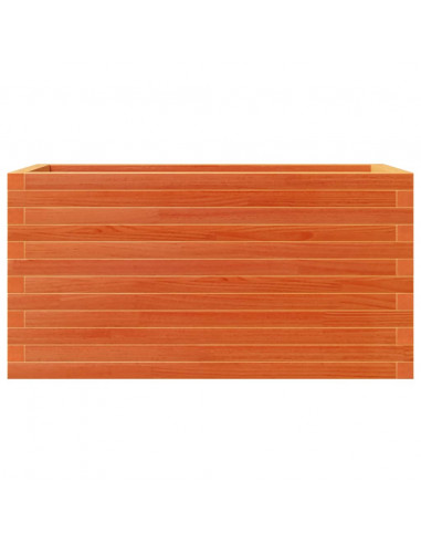 Fioriera Giardino Marrone Cera 90x40x46 cm Legno Massello Pino