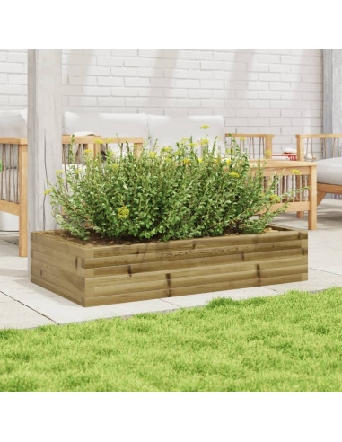 Fioriera da Giardino 110x60x23 cm in Legno di Pino Impregnato