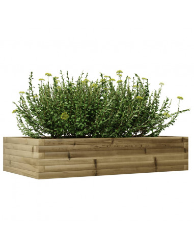 Fioriera da Giardino 110x60x23 cm in Legno di Pino Impregnato