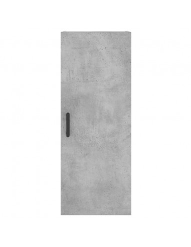 Credenza Grigio Cemento 34,5x34x180 cm in Legno Multistrato