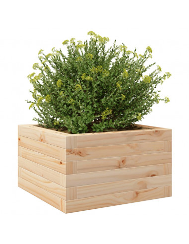Fioriera da Giardino 40x40x23 cm in Legno Massello di Pino