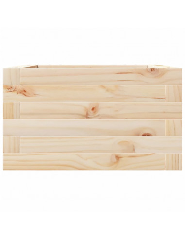 Fioriera da Giardino 40x40x23 cm in Legno Massello di Pino