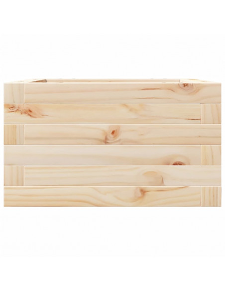 Fioriera da Giardino 40x40x23 cm in Legno Massello di Pino