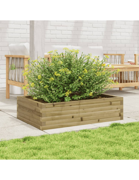 Fioriera da Giardino 90x60x23 cm in Legno di Pino Impregnato