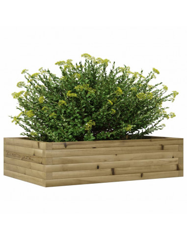 Fioriera da Giardino 90x60x23 cm in Legno di Pino Impregnato