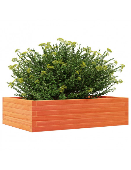 Fioriera Giardino Marrone Cera 90x60x23 cm Legno Massello Pino