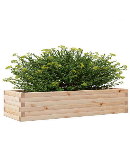 Fioriera da Giardino 110x40x23 cm in Legno Massello di Pino