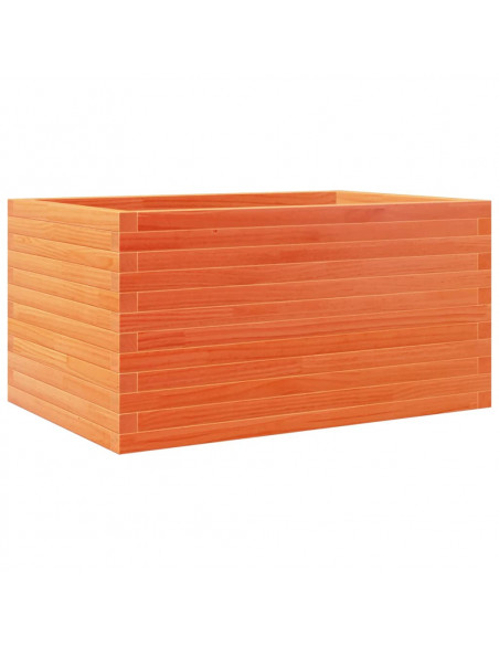 Fioriera Giardino Marrone Cera 90x60x45,5cm Legno Massello Pino