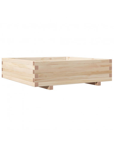 Fioriera da Giardino 90x90x26,5 cm in Legno Massello di Pino