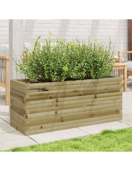 Fioriera da Giardino 110x40x45,5 cm in Legno di Pino Impregnato