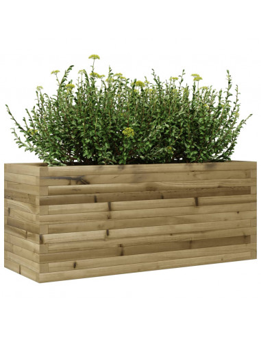 Fioriera da Giardino 110x40x45,5 cm in Legno di Pino Impregnato
