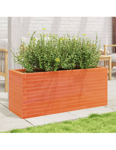 Fioriera Giardino 110x40x45,5cm Legno Massello Pino