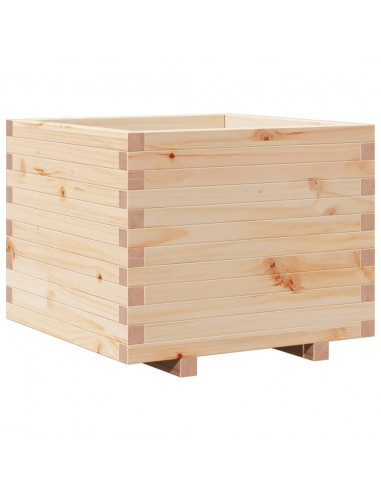 Fioriera da Giardino 60x60x49,5 cm in Legno Massello di Pino